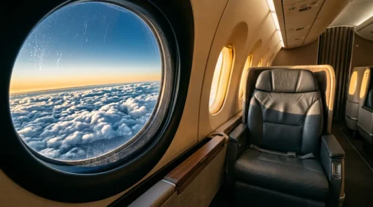Environnement de travail premium en altitude avec équipement professionnel