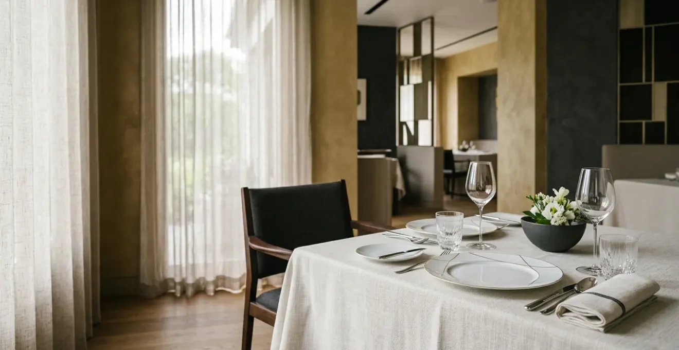 Expérience gastronomique raffinée dans un restaurant trois étoiles Michelin avec ambiance élégante